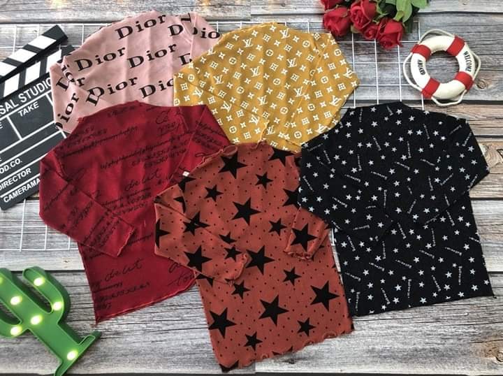 SET Áo Thu Đông Cổ 3 Phân Cho Bé Gái