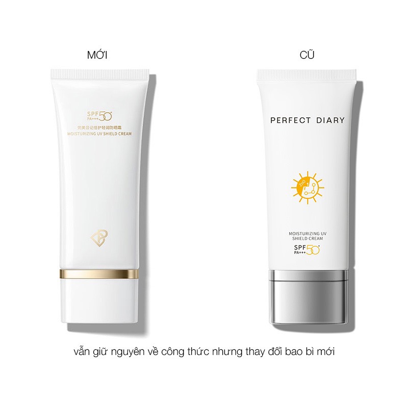 [DEAL XỊN TẾT 2024] Kem Chống Nắng Dưỡng Ẩm PERFECT DIARY SPF50+ PA+++ Dung Tích 60ML