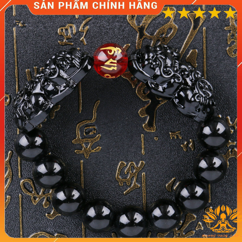 [HCMC] [premium goods] fire resistance long Chau Stone natural lucky fortune condition charm bracelet with Premium Box