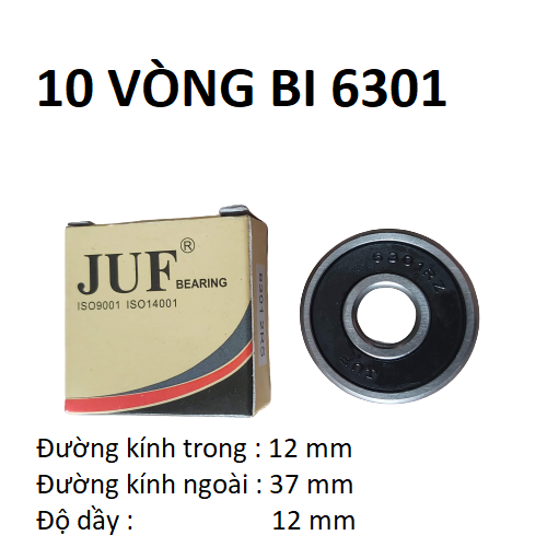 10 vòng bi 6301 juf