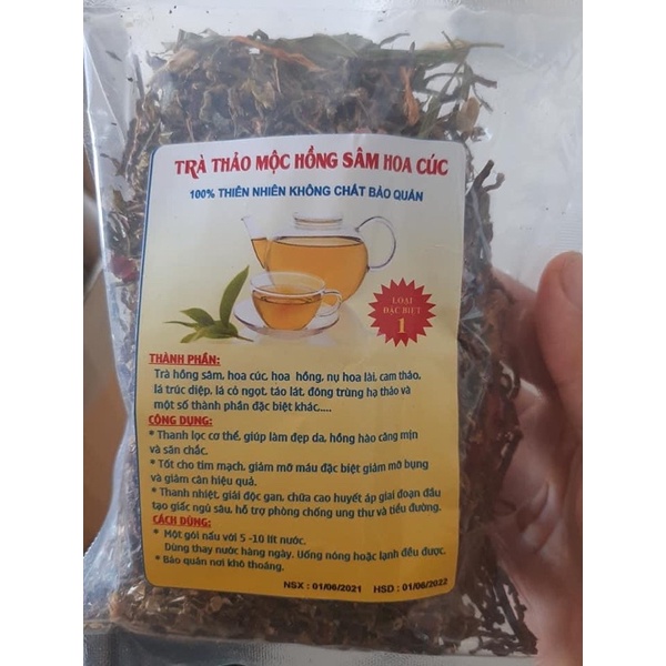 Trà Thảo Mộc Hồng Sâm Hoa Cúc - Đảng Cấp Trà Ngon
