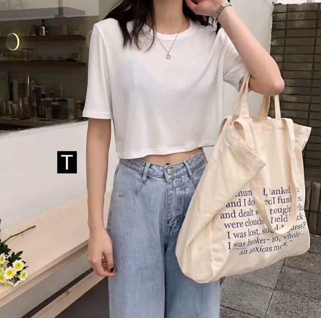 ÁO CROPTOP FORM RỘNG TAY LỠ DTR0519