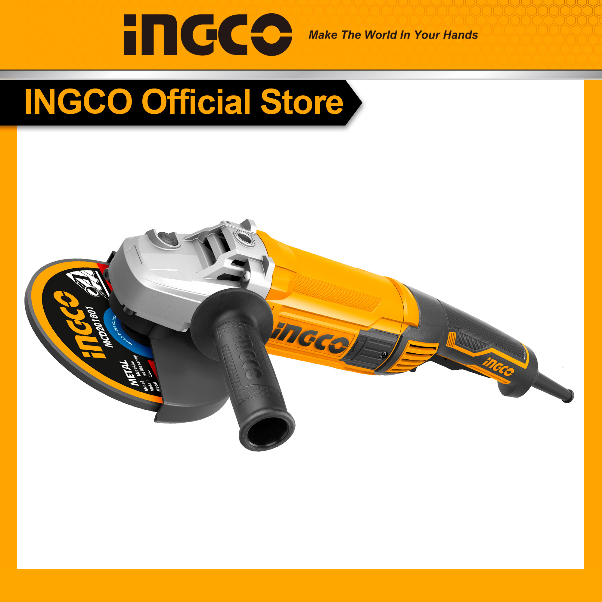Ingco máy mài góc d180 - 2000w ag200018