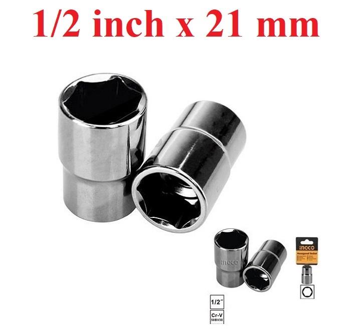 21mm đầu tuýp 1/2inch ingco hhast12211
