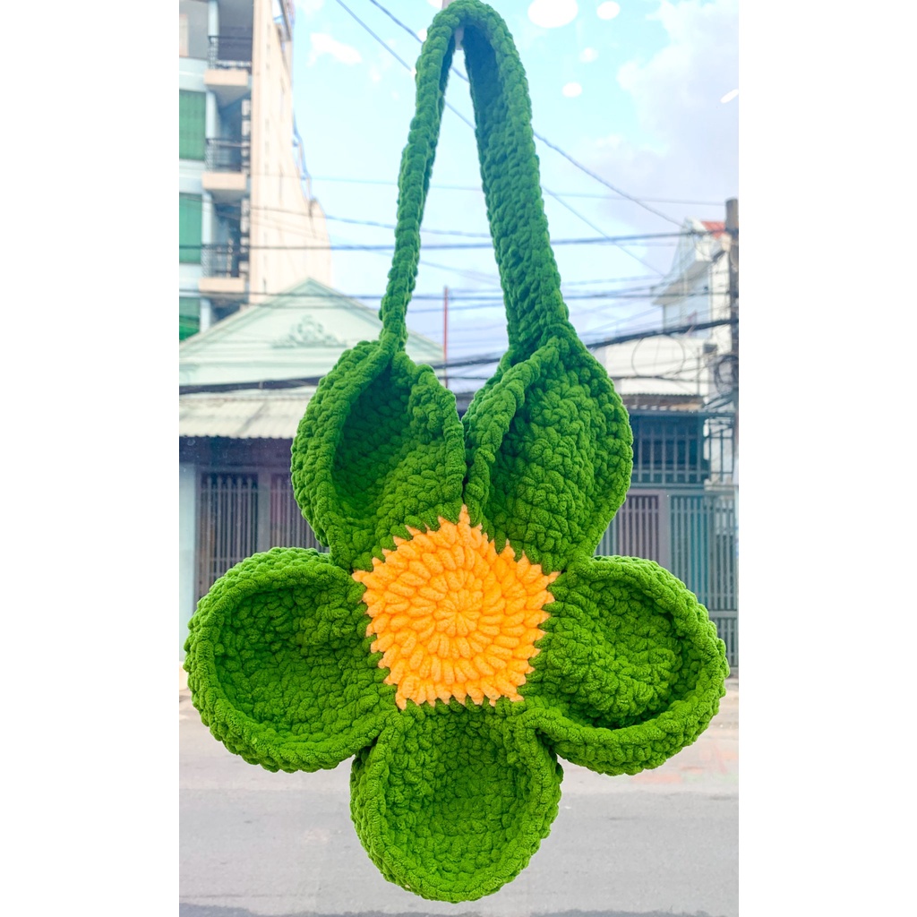 [ẢNH THẬT] TÚI LEN HOA CÚC BLOOM FLOWER BAG - HÀNG CÓ SẴN