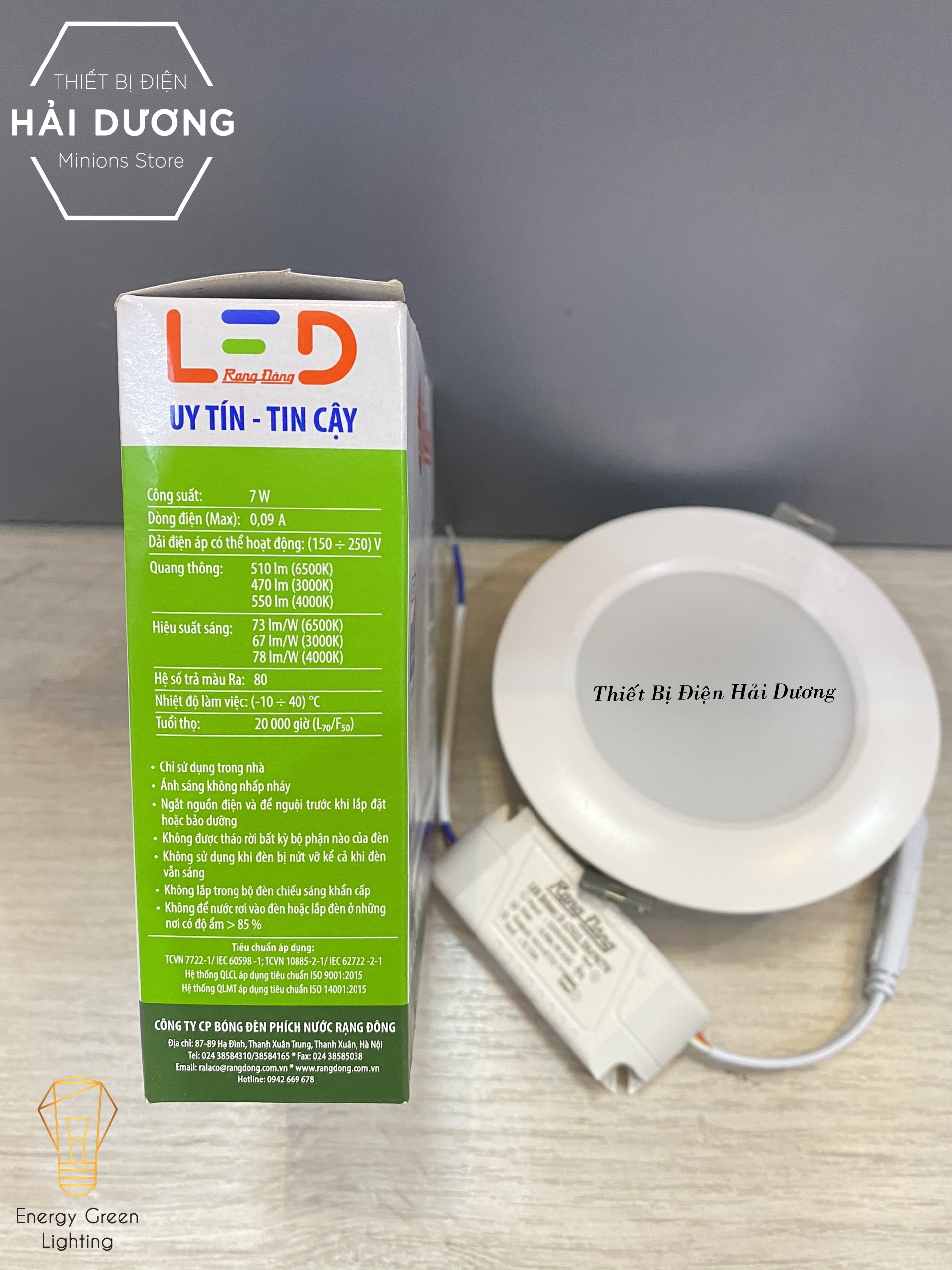 Đèn LED Downlight Âm Trần Đổi Màu Rạng Đông D AT02L ĐM 90/7W