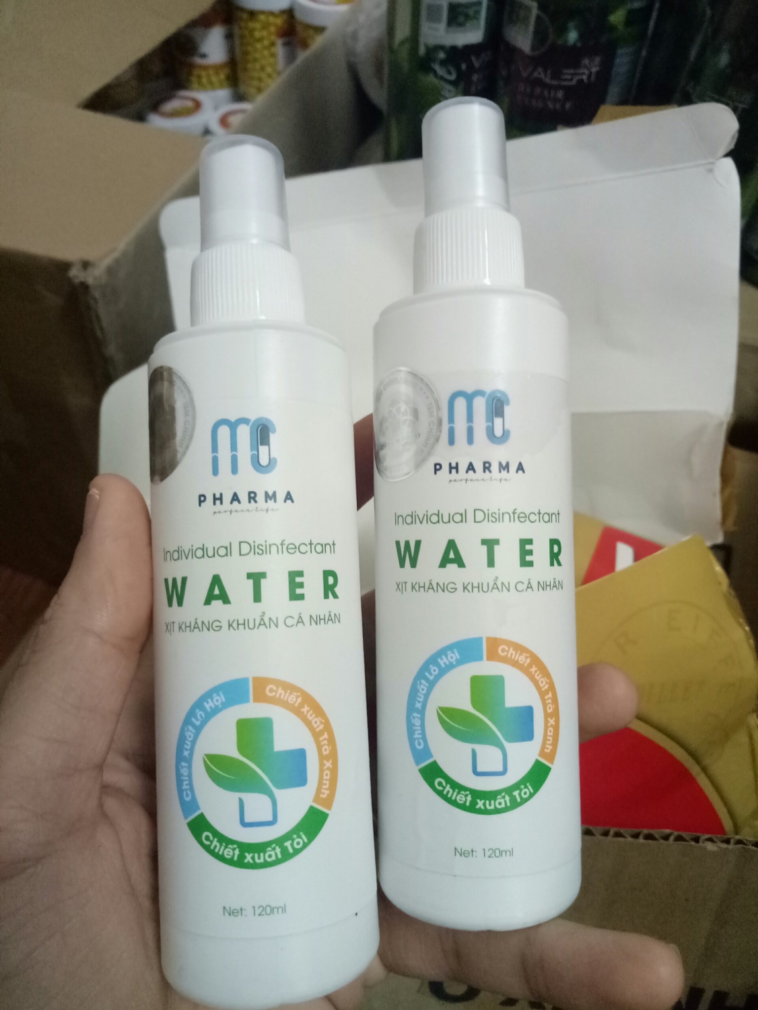 Xịt khử trùng, kháng khuẩn Mc Pharma lọ 120ml