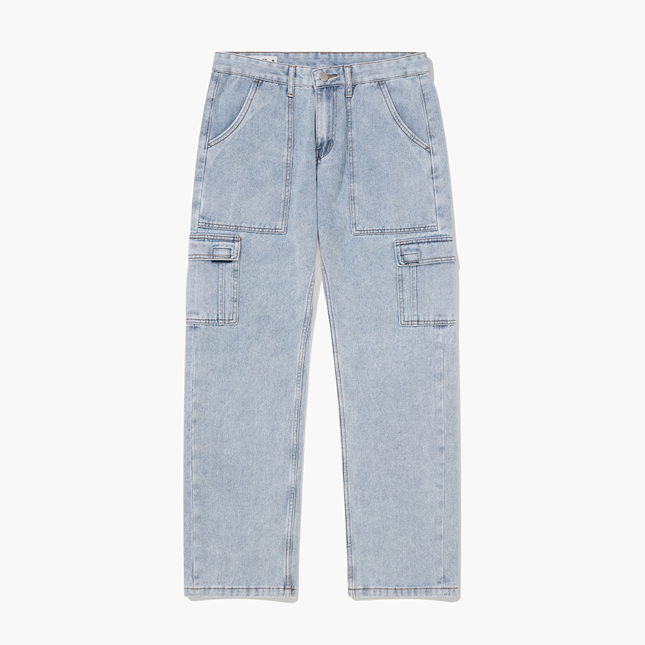 Quần jean nam Owlbrand Cargo V2/Xanh nhạt