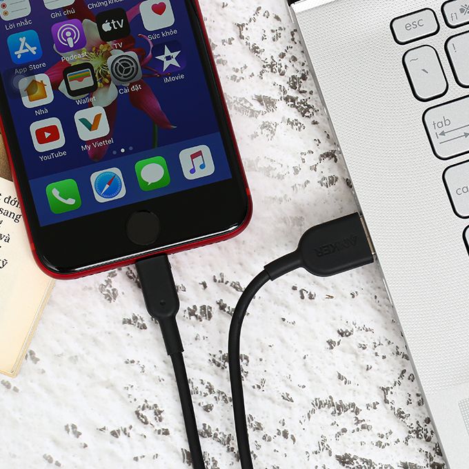 Cáp Lightning MFI 0.9m Anker Powerline II A8432