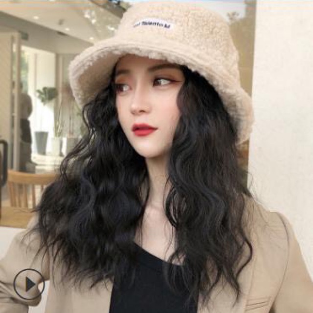 Tóc giả mũ 🥰🥰 Tóc giả mũ xù siu hót