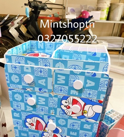 Tủ đựng mỹ phẩm 5 tầng đô rê mon