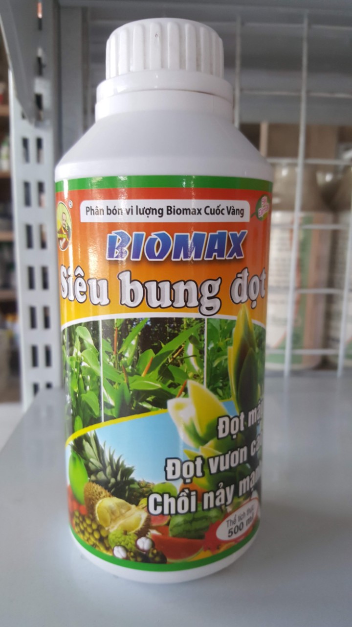 Phân bón vi lượng BIOMAX  - Siêu dung đọt - Chai 500ml
