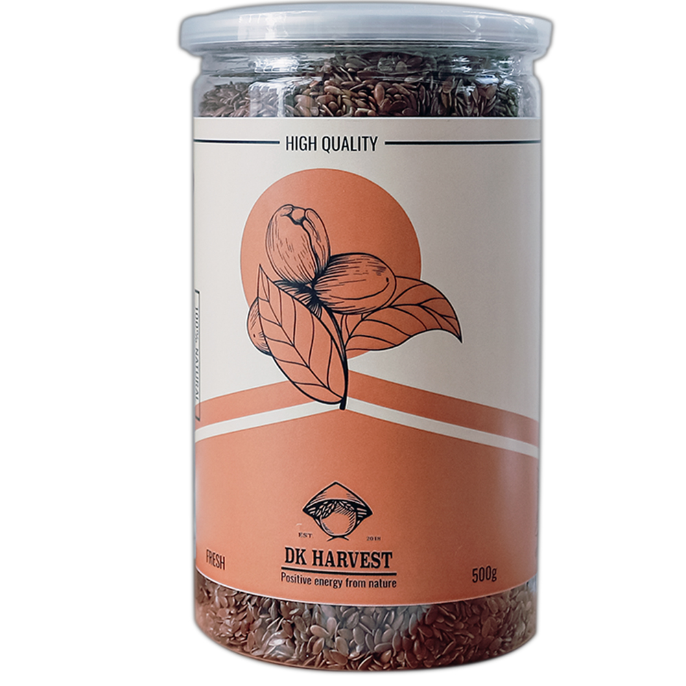 Hạt Lanh DK Harvest 500g - Không Bụi | Dưỡng Da, Khỏe Tóc, Giàu Dinh Dưỡng
