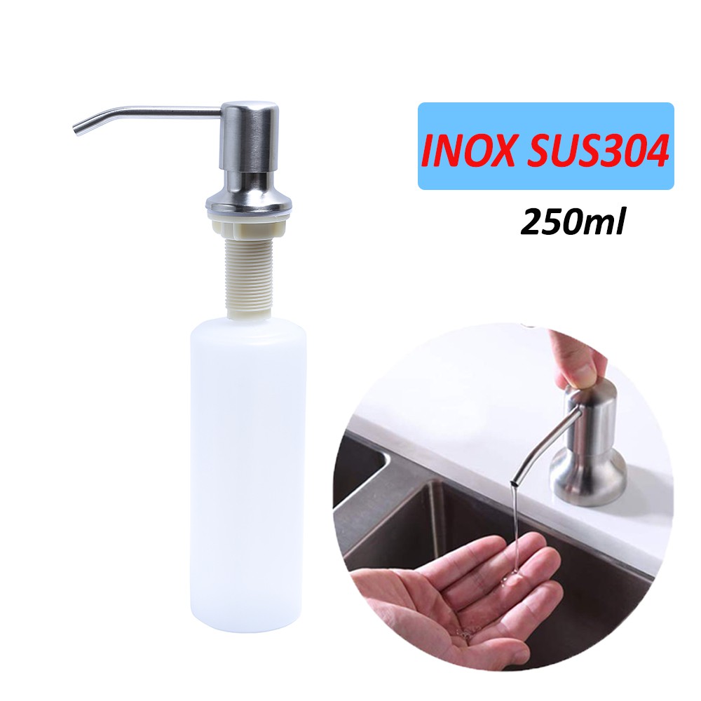 Bình đựng nước rửa chén gắn vào chậu rửa chén inox304