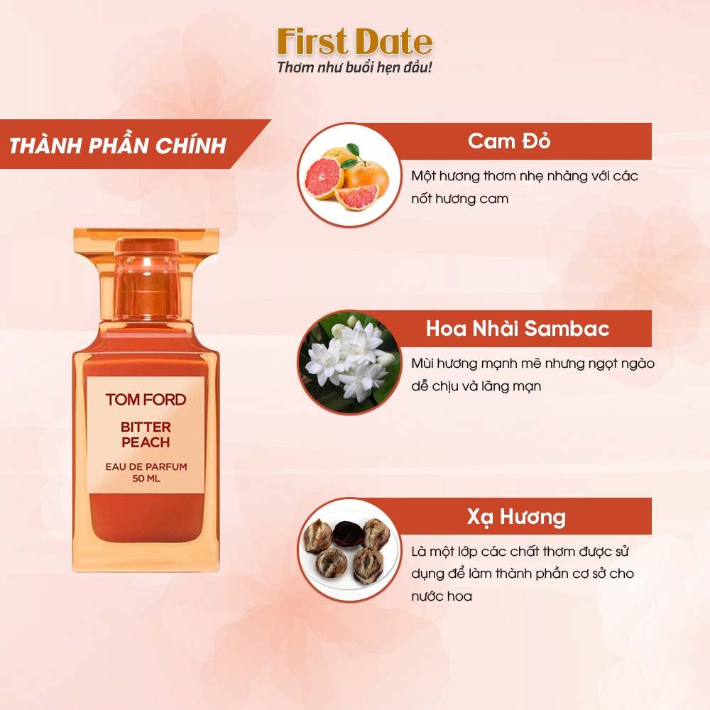 [auth] Nước hoa nam nữ Unisex Tom ford Bitter Peach EDP ( Mẫu Thử - Chiết 10ml)