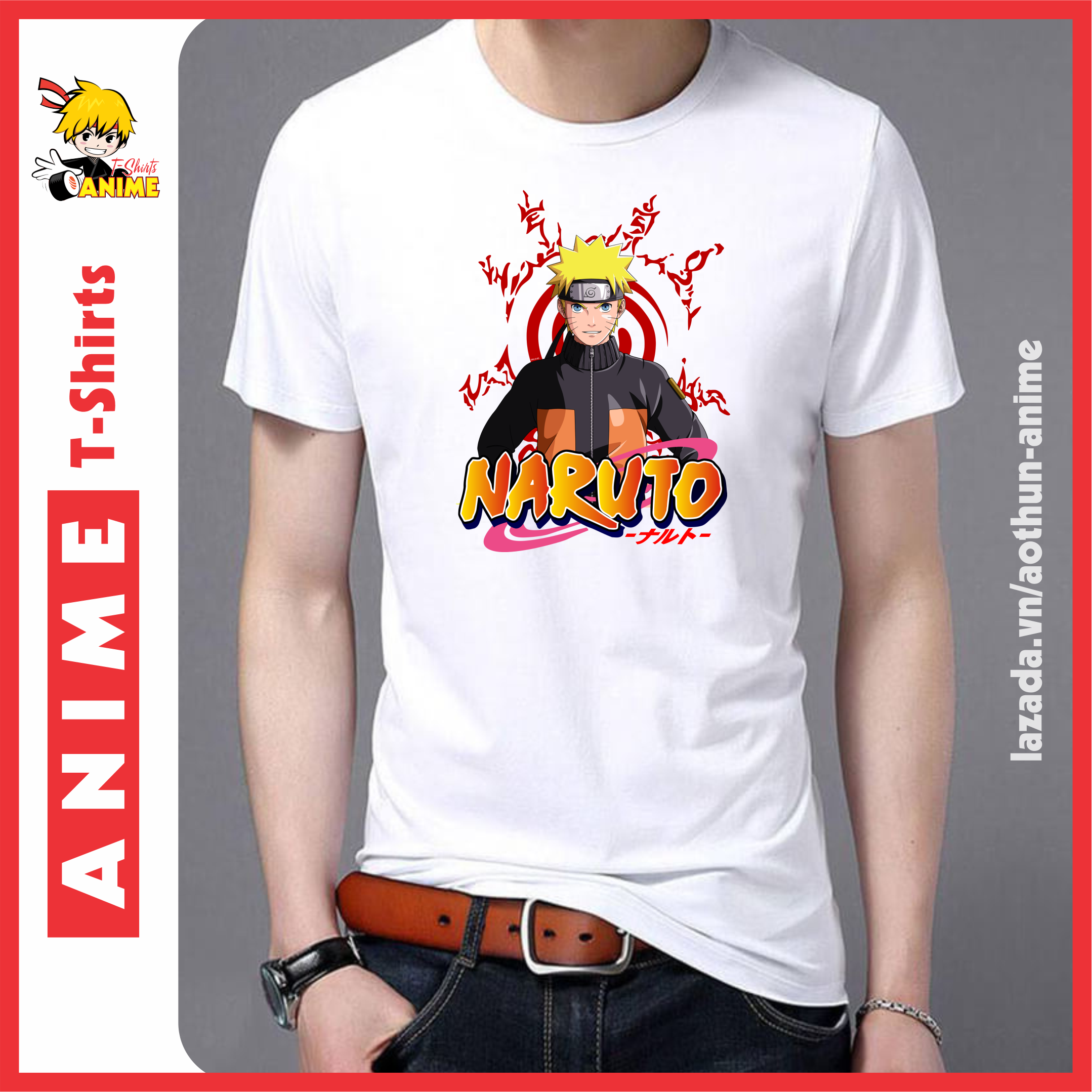 Áo thun Anime in hình Naruto Shippuden