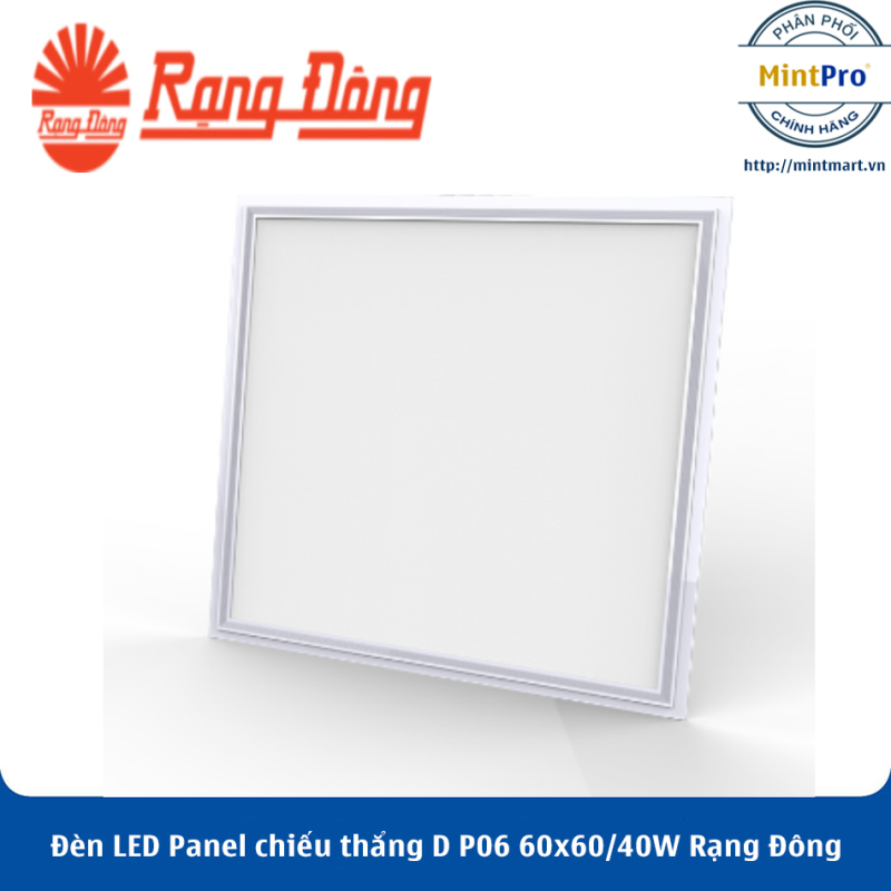 Đèn LED Panel chiếu thẳng 60x60 40W D P06 60x60/40W Rạng Đông - Hàng Chính Hãng