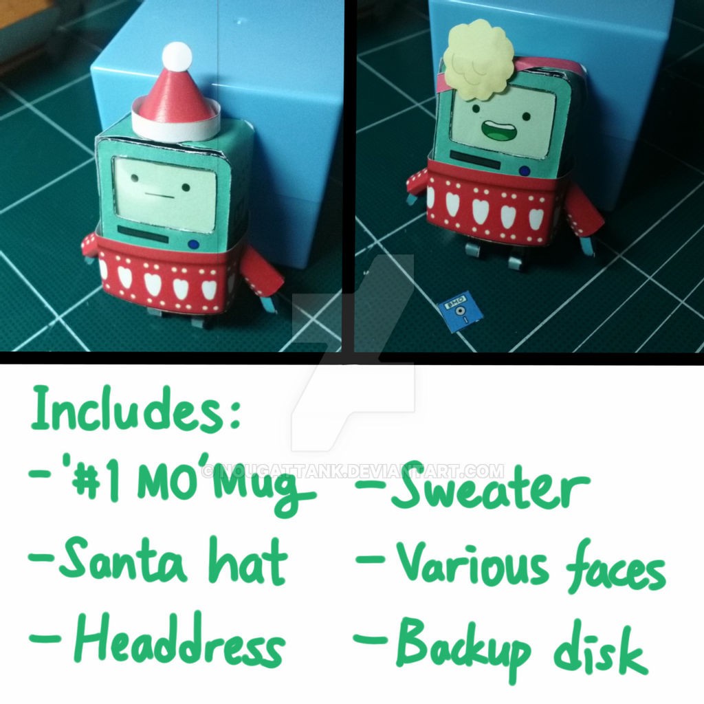 Mô Hình Giấy Anime Cartoon Micro BMO - Adventure Time OS13