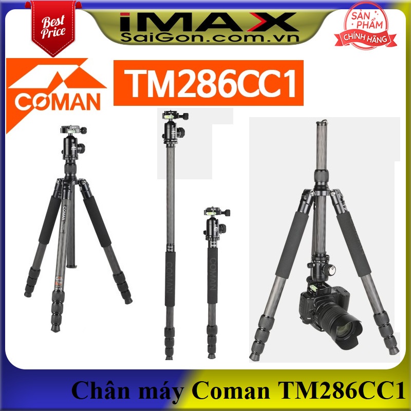 [HCM]Chân máy ảnh tripod Coman TM286CC1 Carbon