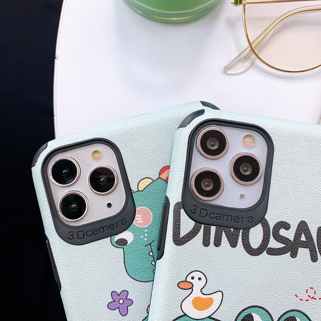 Ốp Lưng Da IMD Dino x Duck