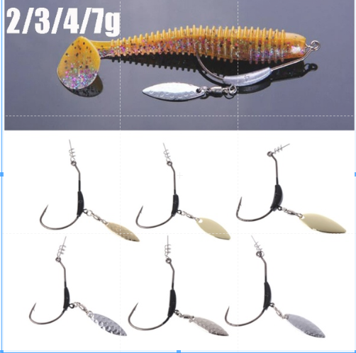 Lưỡi mồi mềm có thìa , lưỡi thìa 3gr , 4gr , 5gr , 6gr , 7gr , 9g