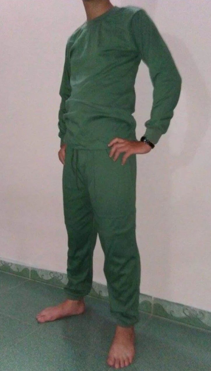 Bộ quần áo thun thu đông cổ tròn