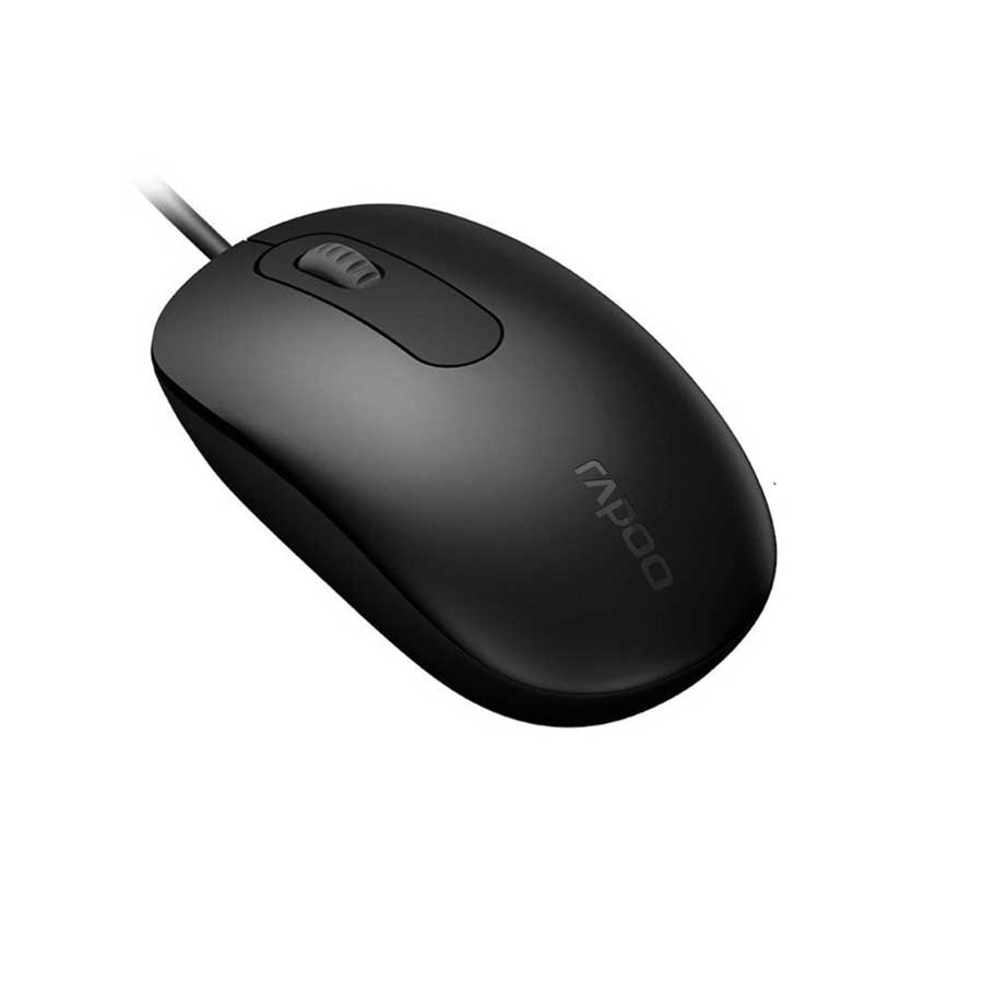 Wired mouse Rapoo N120-Black-USB 2.0; 1600dp smoothly and sensitivity, designed for right-handed and left-handed-warranty 24 month-genuine goods