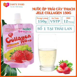 Nước thạch trái cây jele beatie túi 150g, nước thạch jele Thái Lan thơm ngon vị Collagen, nước uống thạch trái cây nhập khẩu chính hãng, đồ ăn vặt Tasty Food thumbnail