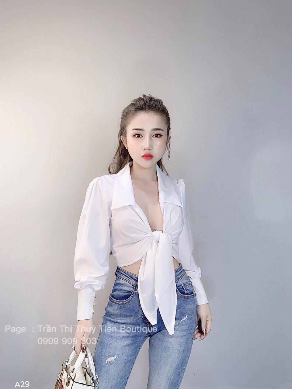 [HCM]ÁO PHI LỤA CỘT EO CAO CẤP
