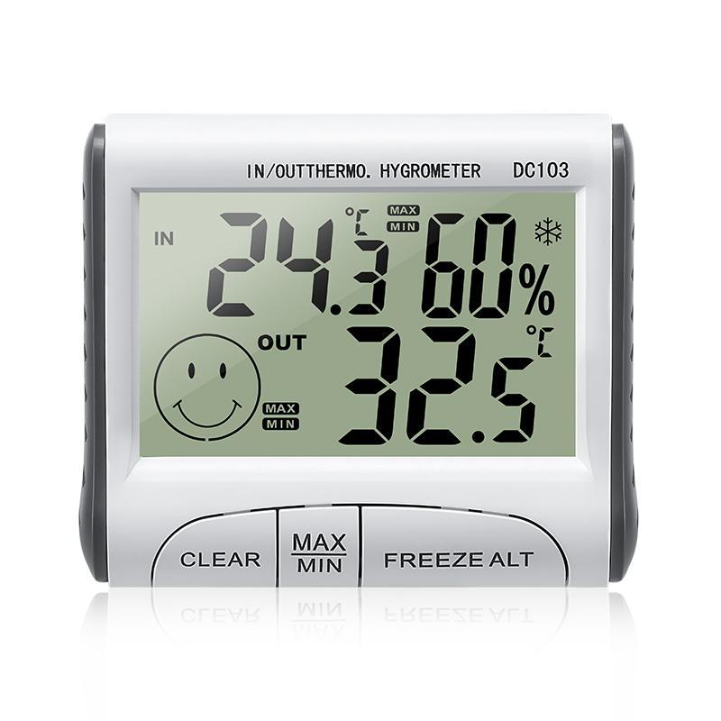 Giá bán Nhiệt ẩm kế điện tử DC103 đo phòng, nhiệt ẩm kế Gia đình, Thiết bị theo dõi nhiệt độ độ ẩm gia đình