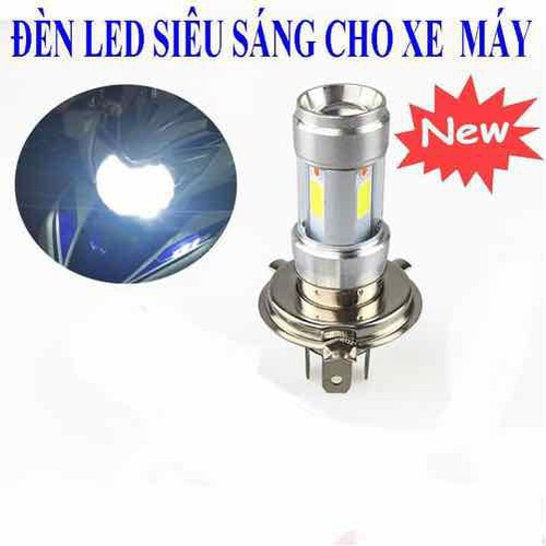 Đèn led H4 cho xe máy siêu sáng