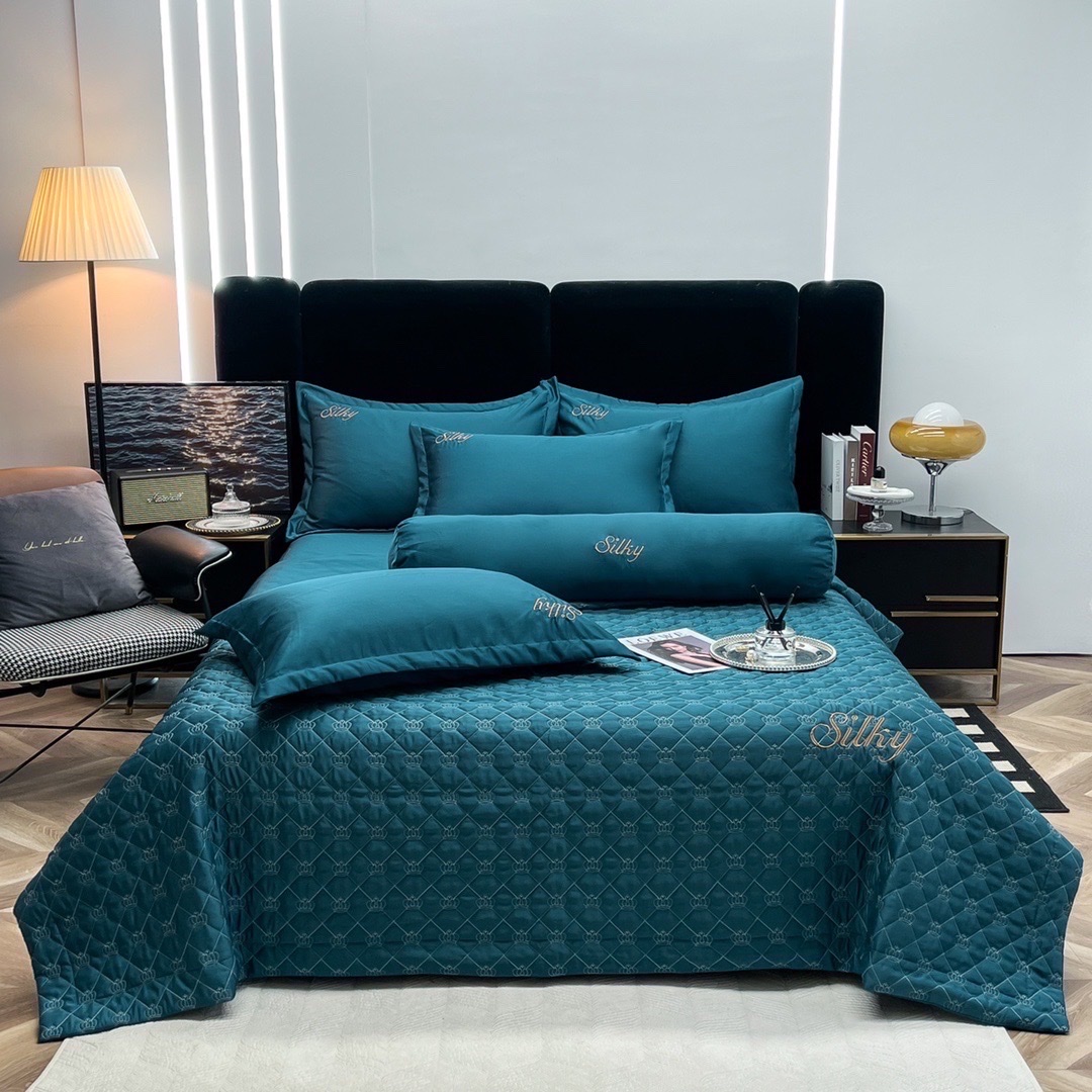 ✨(FULL 11 MÀU) SET 5 MÓN CHĂN CHẦN GA GỐI SILKY PHI LỤA NHẬP KHẨU
