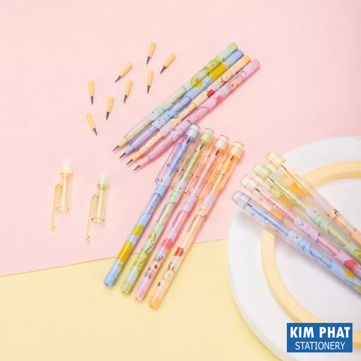 Bút chì khúc HB kèm tẩy Deli C095 (Combo 3 cây)