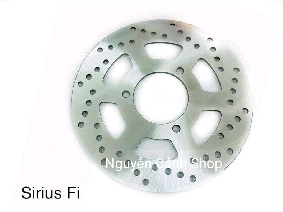 Đĩa thắng trước xe Sirius Fi có ốc 3 lổ