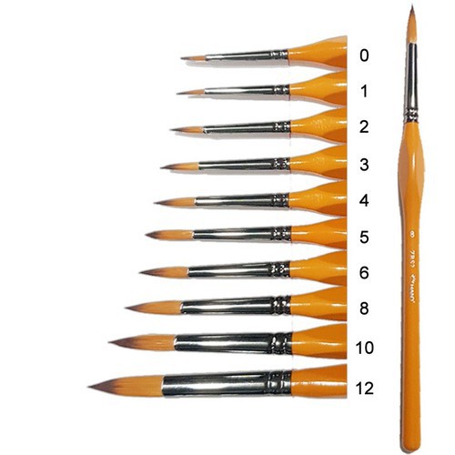 CỌ VẼ TRANH HAND ZBS2 ĐẦU TRÒN (All Size)