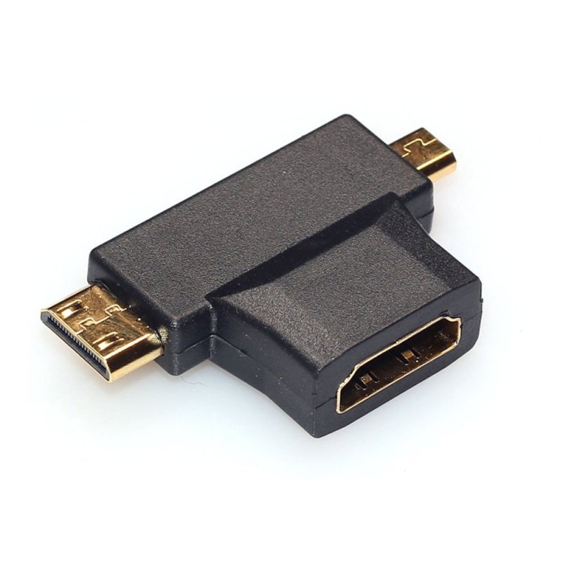 Bảng giá Giắc chuyển tín hiệu HDMI đa năng 3 trong 1 (Đen) Phong Vũ