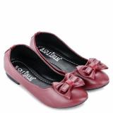 Giày búp bê nơ Sarisiu SRS832 (Đỏ đô)