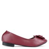 Giày búp bê nơ Sarisiu SRS832 (Đỏ đô)