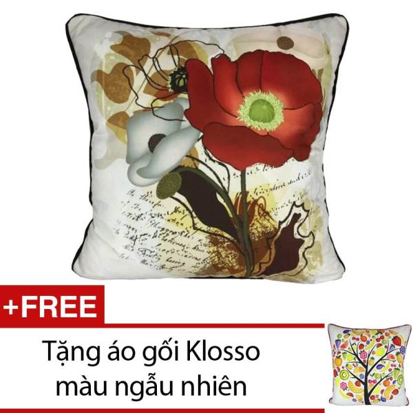 Gối trang trí Klosso KG-M019 + Tặng 1 áo gối Klosso màu ngẫu nhiên