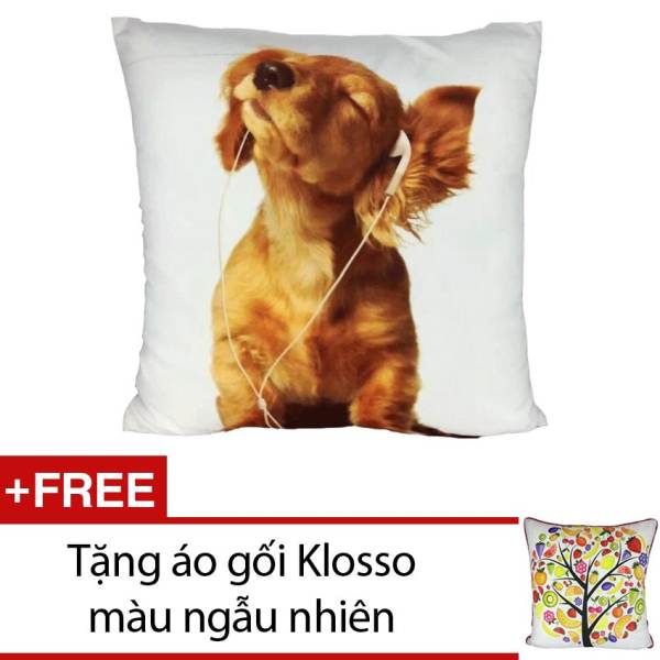 Gối trang trí Klosso KG-M023 + Tặng 1 áo gối Klosso màu ngẫu nhiên