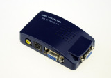 Hộp chuyển đổi tín hiệu VGA  to AV Svideo (Xanh)