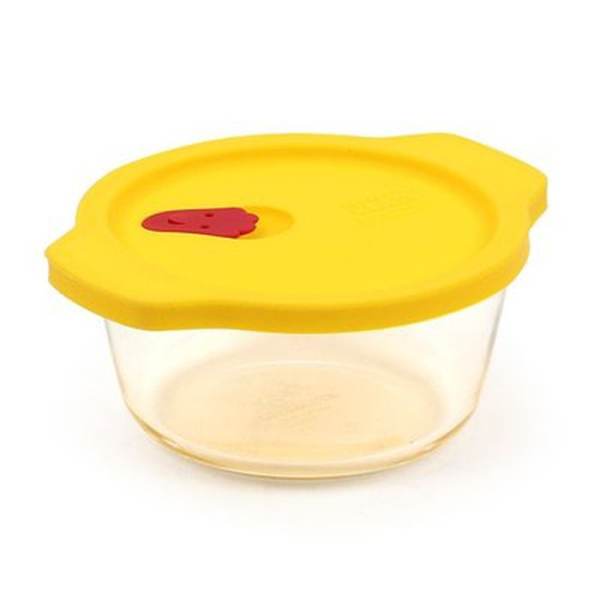 Hộp thủy tinh chịu nhiệt Rice Container 460ml _ Yellow Cap