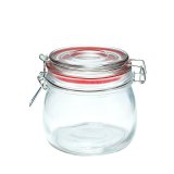 Hũ Đựng Thủy Tinh Nắp Màu Đỏ 500ml Uncle Bills KS0185