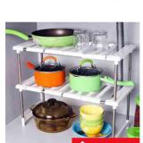 Kệ xếp để đồ nhà bếp 2 tầng đa năng BenHome (Trắng)