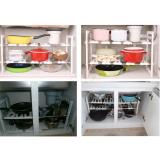 Kệ xếp để đồ nhà bếp 2 tầng đa năng BenHome (Trắng)