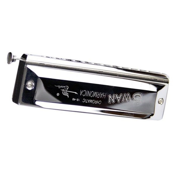 Kèn harmonica Chromatic Swan SW1248 (Bạc)
