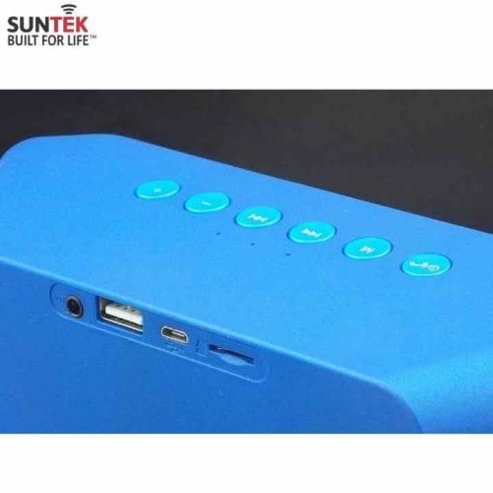 Loa Bluetooth SUNTEK S204 (Xanh) + Tặng kèm Cáp Audio Jack 3.5mm 2 đầu