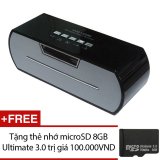 Loa bluetooth WSTER WS-Y69B (Đen) + Tặng 1 thẻ nhớ microSD 8GB Ultimate 3.0