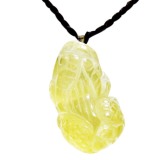 Mặt dây chuyền Tỳ Hưu Đá Thạch Anh Vàng - Citrine Gemstone Bank