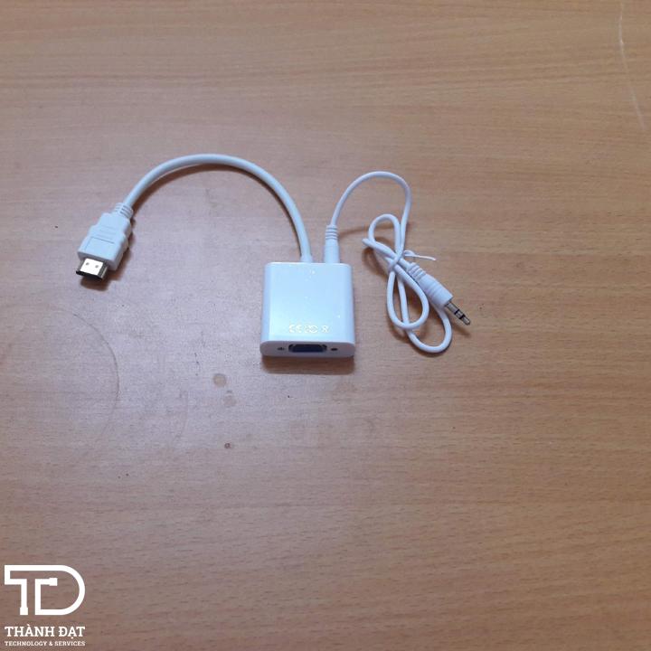 Cáp chuyển đổi HDMI sang VGA có audio (hdmi to vga audio)